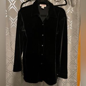 Vintage Express velvet button up.